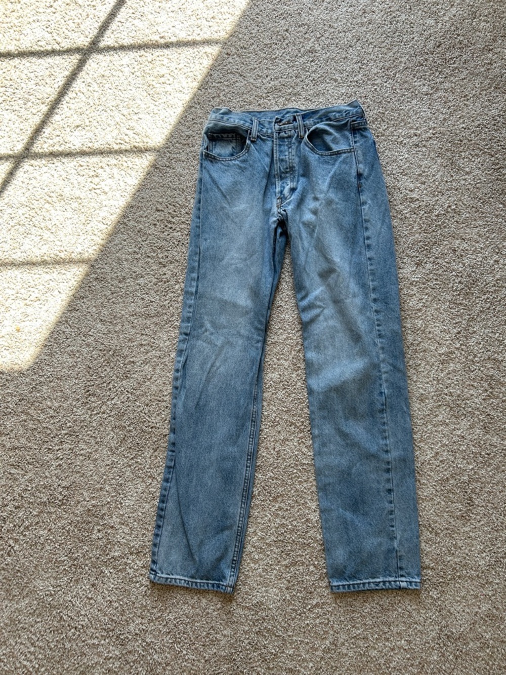 Men's Straight Fit Denim Jeans in Blue